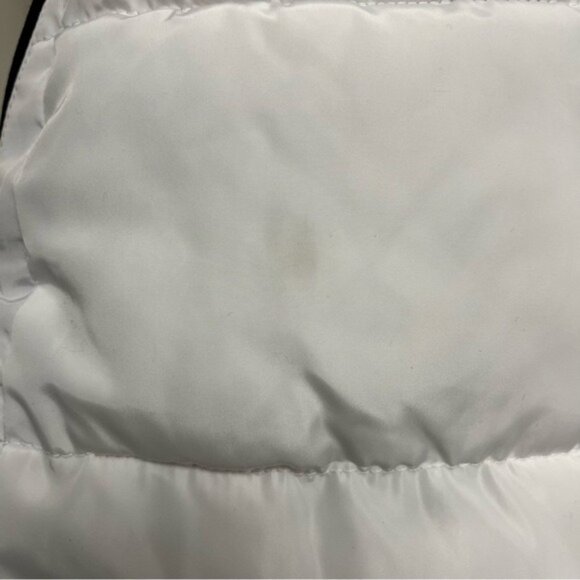 Karl Lagerfeld Paris White Long Faux Fur Puffer Coat - Size Large - Picture 14 of 16